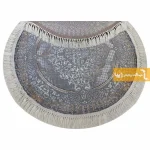 فرش گرد طوسی طرح روناک6