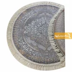 فرش گرد طوسی طرح روناک4