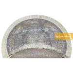 فرش گرد طوسی طرح رویال9
