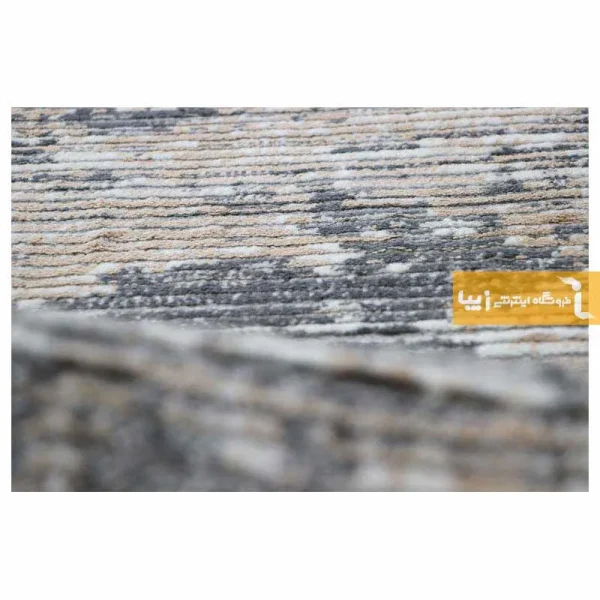 فرش گرد طوسی طرح صحرا4