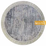 فرش گرد طوسی طرح صحرا12