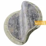 فرش گرد طوسی طرح صحرا8