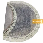 فرش گرد طوسی طرح طنجه9