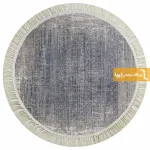 فرش گرد طوسی طرح طنجه8