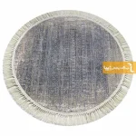 فرش گرد طوسی طرح طنجه7