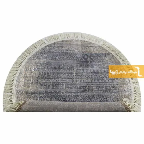 فرش گرد طوسی طرح طنجه5