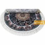 فرش گرد سرمه ای طرح هیوا9