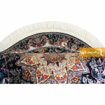 فرش گرد سرمه ای طرح هیوا5