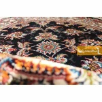 فرش گرد سرمه ای طرح صبا9