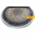 فرش گرد نقره ای طرح شاهسوند6