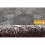 فرش گرد طوسی طرح تورمالین3