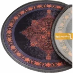 فرش گرد بنفش طرح آمیتیست6