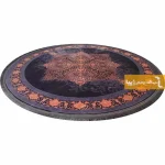 فرش گرد بنفش طرح آمیتیست3