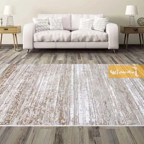 فرش کرم طرح ارژن1