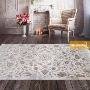 فرش کرم طرح بوستان1