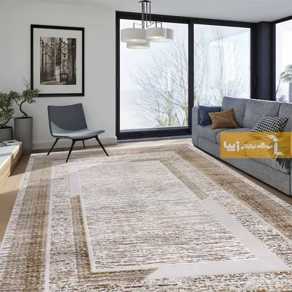 فرش کرم طرح خاطره1