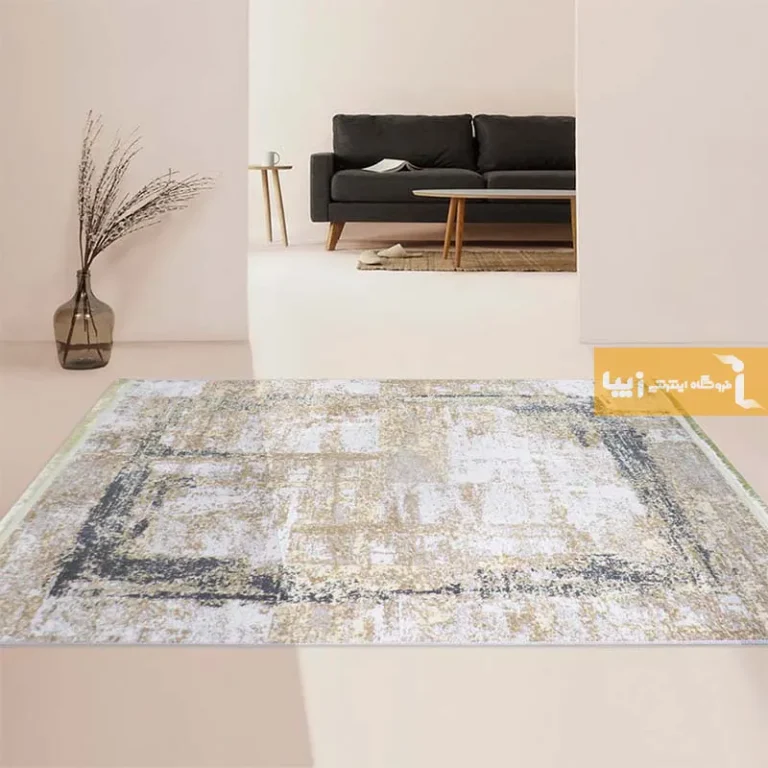 فرش کرم طرح سانا1