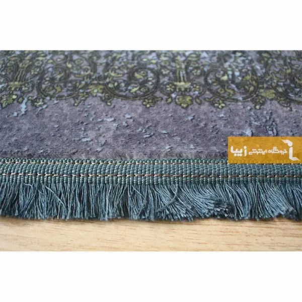 فرش سرمه ای طرح عقیق آبی11