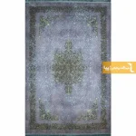 فرش سرمه ای طرح عقیق آبی6