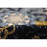 فرش سرمه ای طرح باغ بهشت4