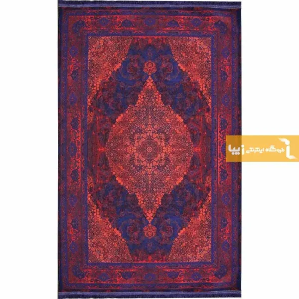 فرش سرمه ای طرح لاجورد10