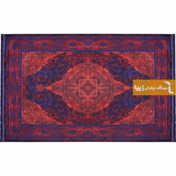 فرش سرمه ای طرح لاجورد6