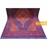 فرش سرمه ای طرح لاجورد5