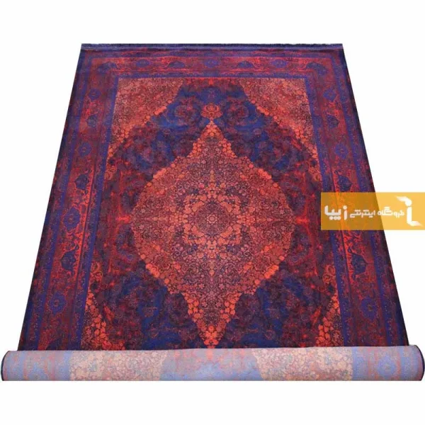 فرش سرمه ای طرح لاجورد13