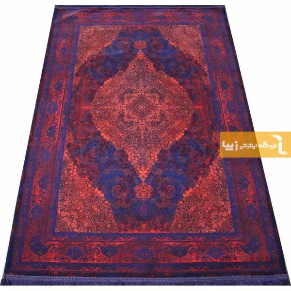 فرش سرمه ای طرح لاجورد11