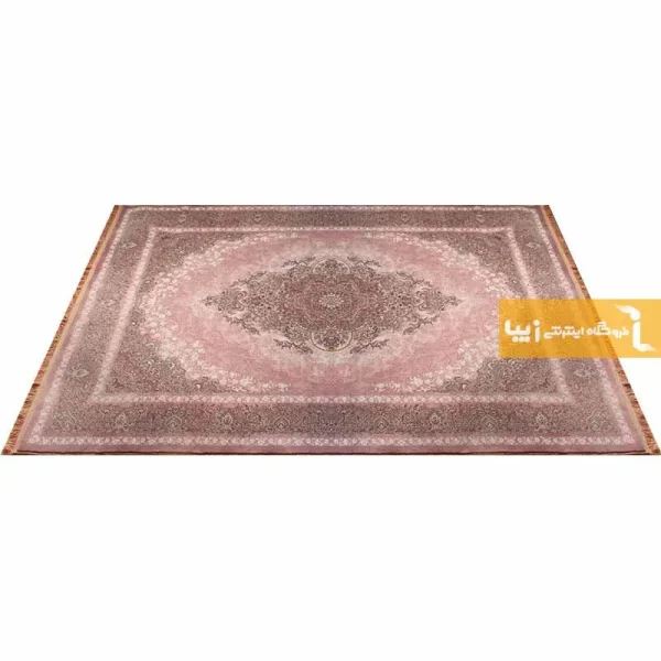 فرش صورتی طرح مورگانیت3