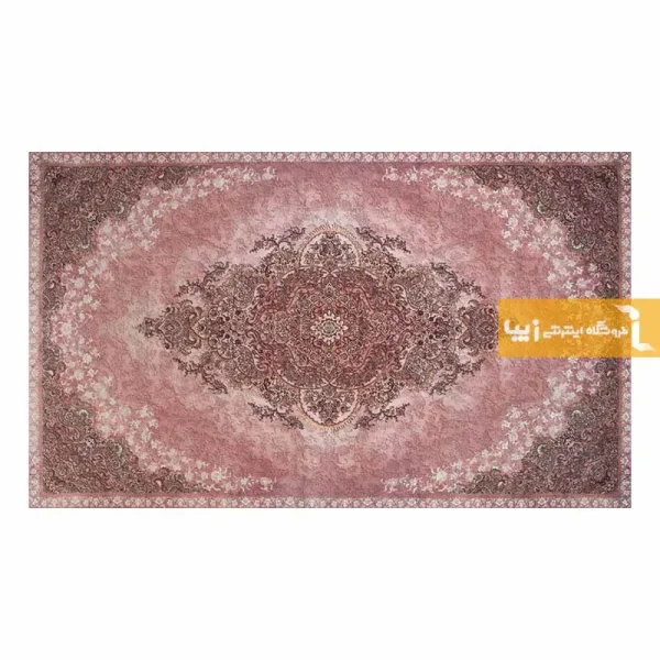 فرش صورتی طرح مورگانیت14