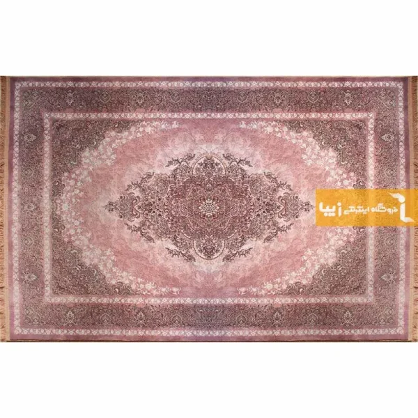 فرش صورتی طرح مورگانیت10