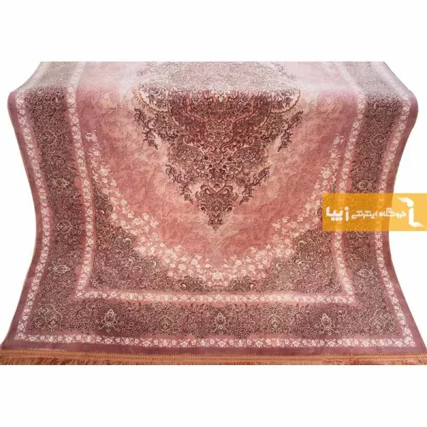 فرش صورتی طرح مورگانیت9