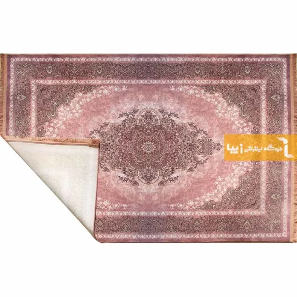 فرش صورتی طرح مورگانیت7