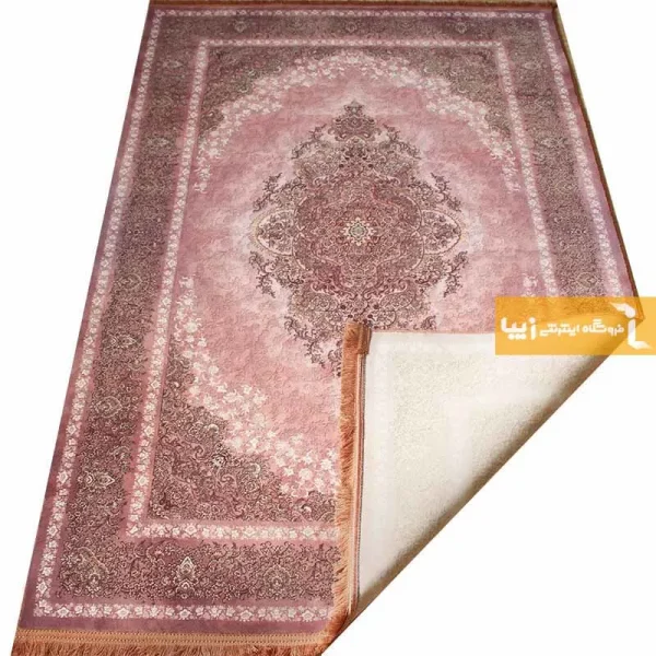 فرش صورتی طرح مورگانیت6