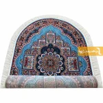 فرش بیضی آبی طرح ناردون13