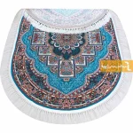 فرش بیضی آبی طرح ناردون11
