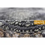 فرش بیضی ذغالی طرح شاهسوند8