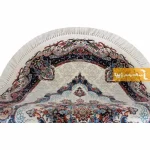 فرش بیضی کرم طرح نیلا8