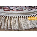 فرش بیضی کرم طرح نیلا6