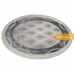 فرش بیضی کرم طرح گندم12