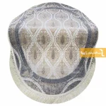 فرش بیضی کرم طرح گندم10