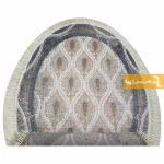 فرش بیضی کرم طرح گندم6