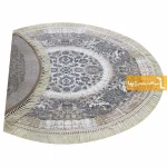 فرش بیضی کرم طرح گلشن6