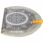 فرش بیضی کرم طرح گلشن3