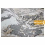 فرش بیضی کرم طرح کویر14