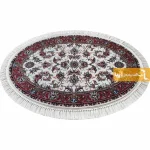 فرش بیضی کرم طرح صبا4