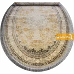 فرش بیضی کرم طرح شاهکار6