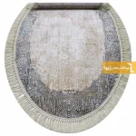 فرش بیضی کرم طرح سورن6