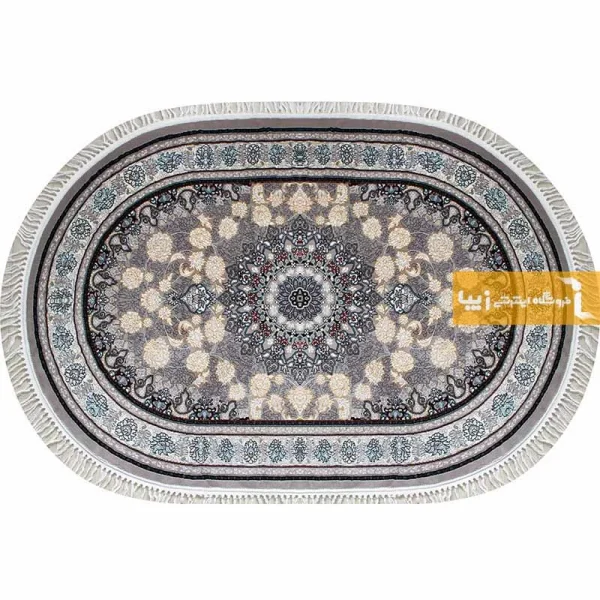 فرش بیضی فیلی طرح اصفهان7